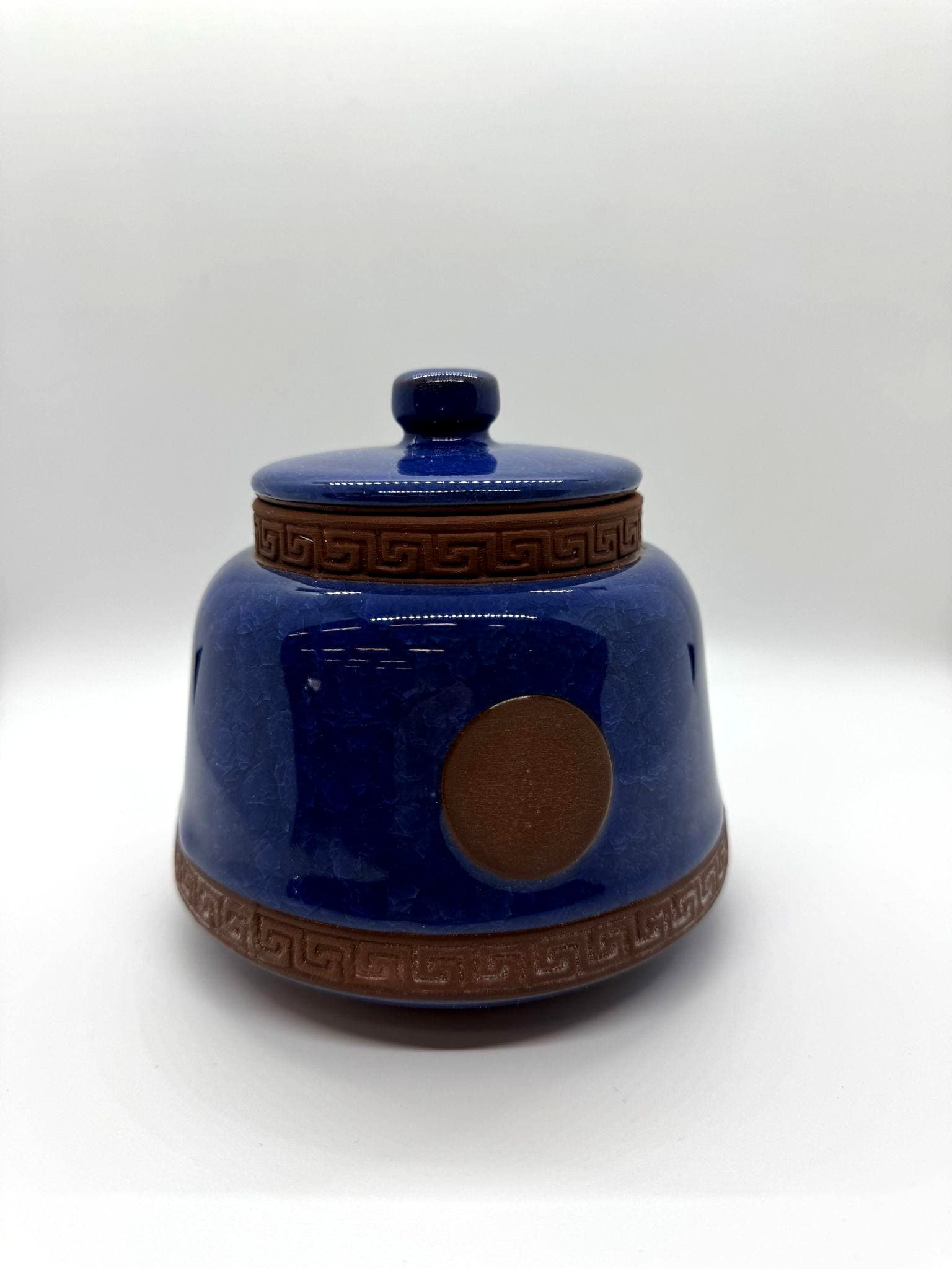 Cobalt Blue Ceramic Urn
