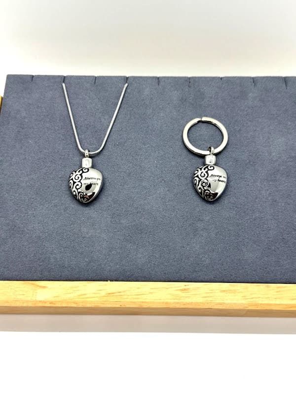 Always in my Heart Filigree Necklace/Keychain