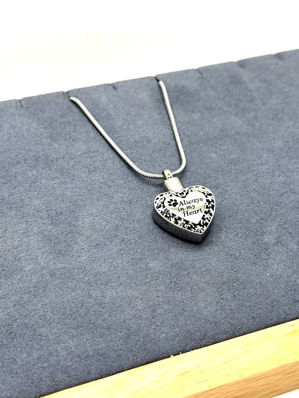 Always in my Heart Necklace w/ Paw Print
