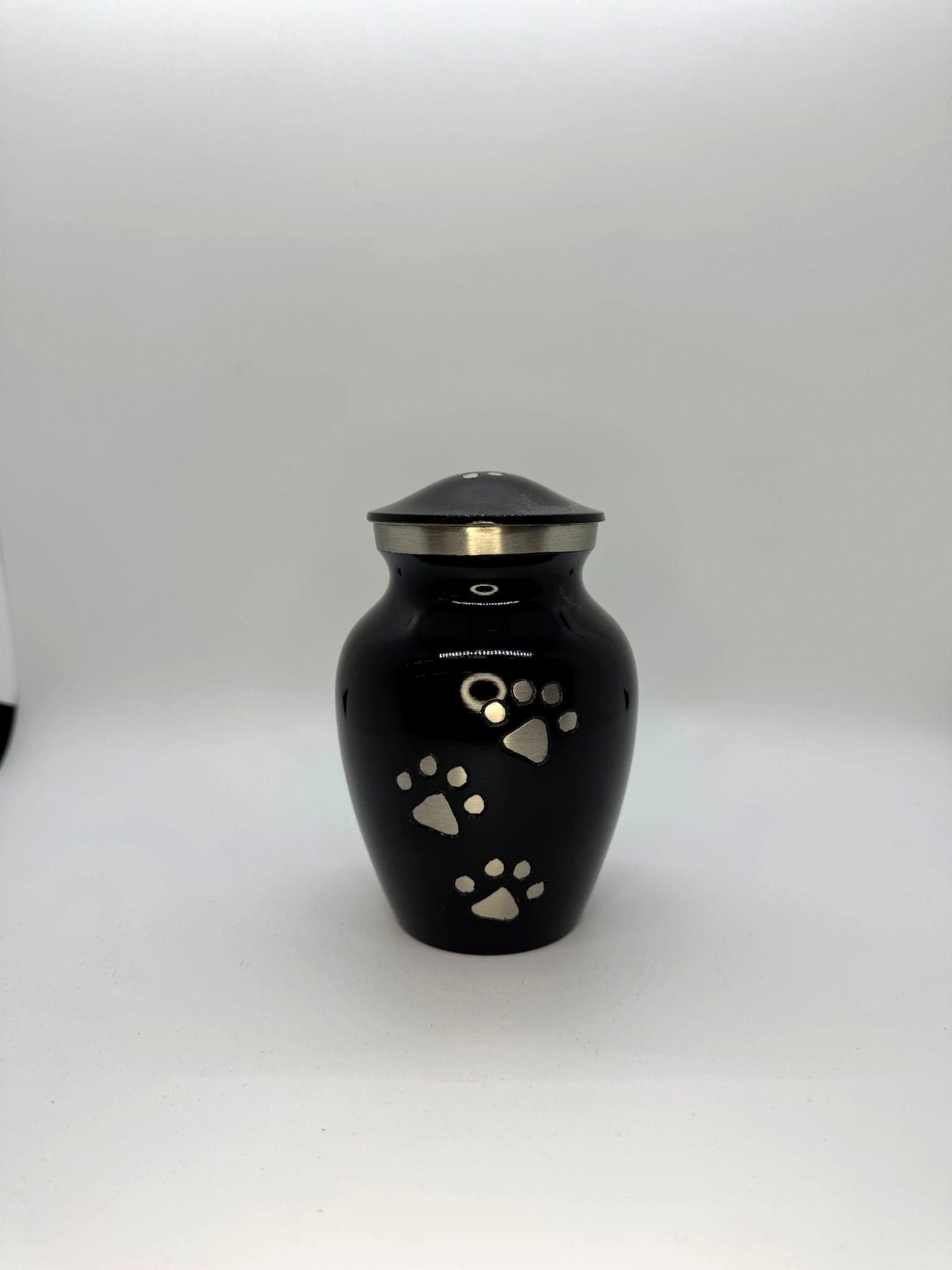 Paws to Heaven Black w/ Silver Paws