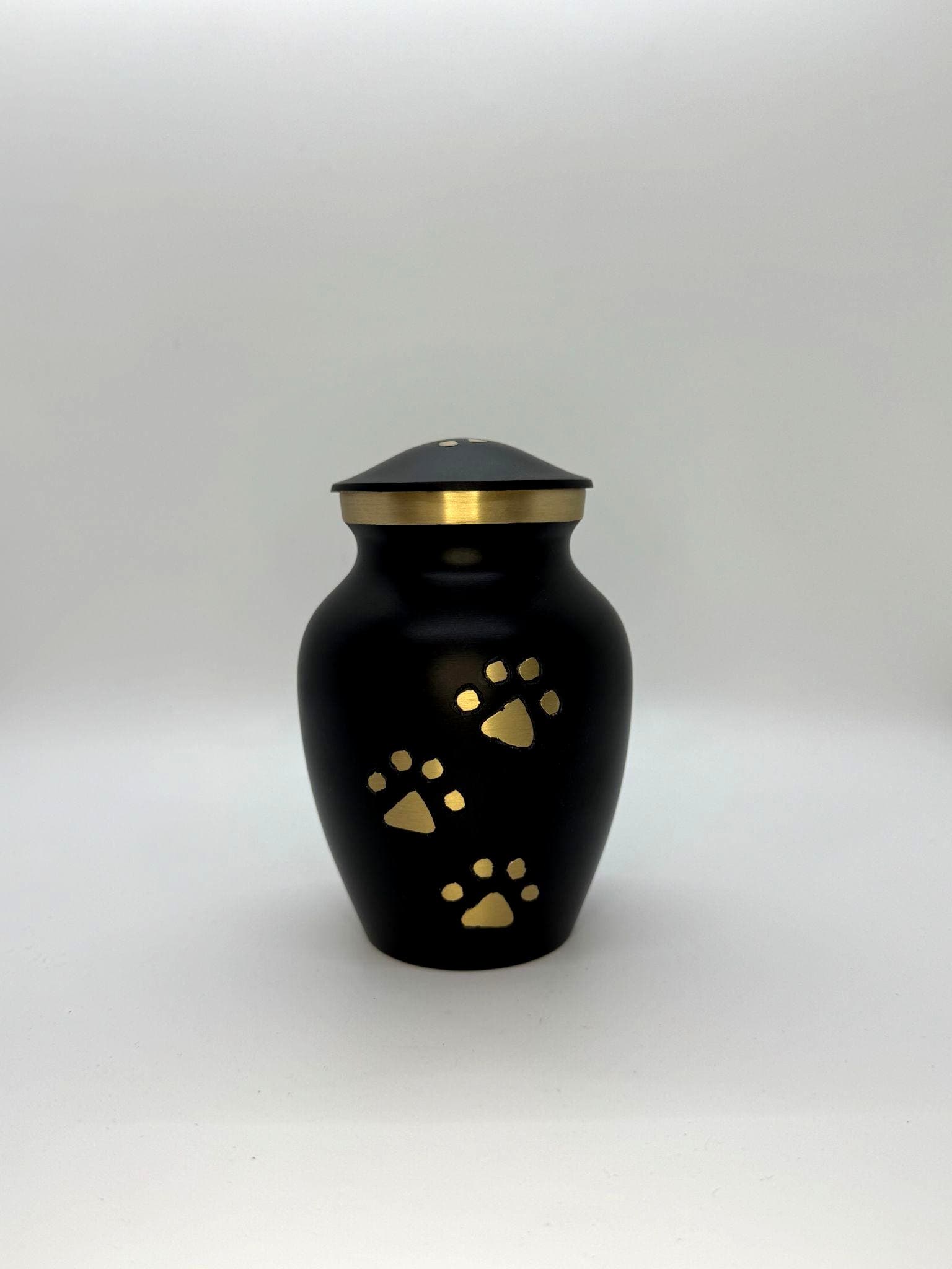 Paws to Heaven Matte Black w/ Gold Paws