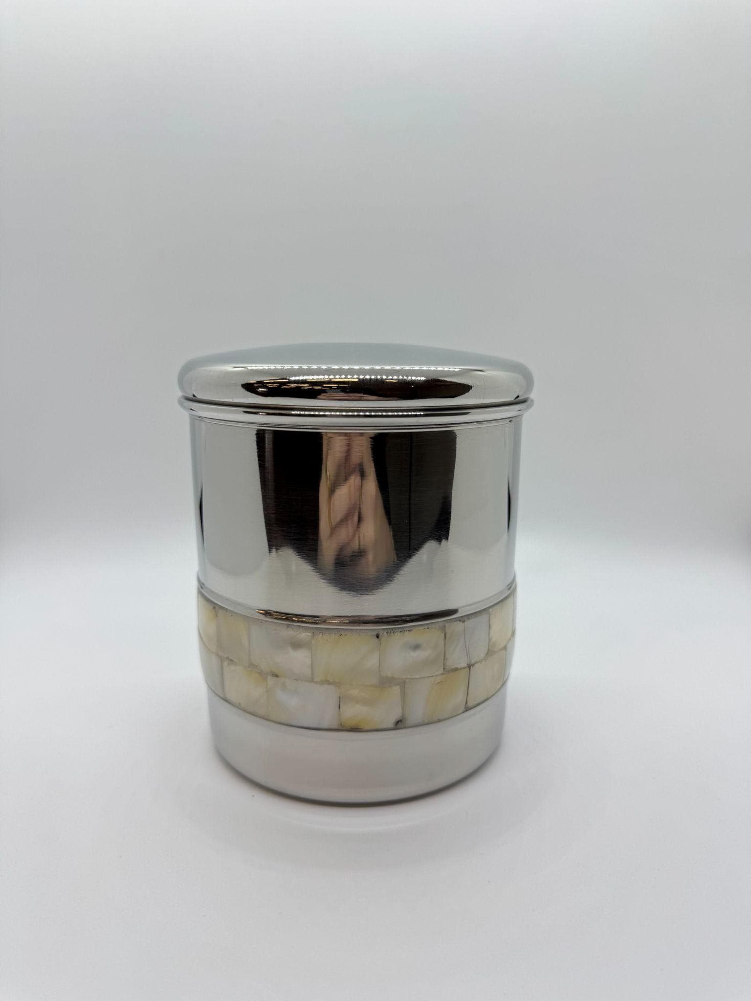 Silver Canister w/ Mother of Pearl Band